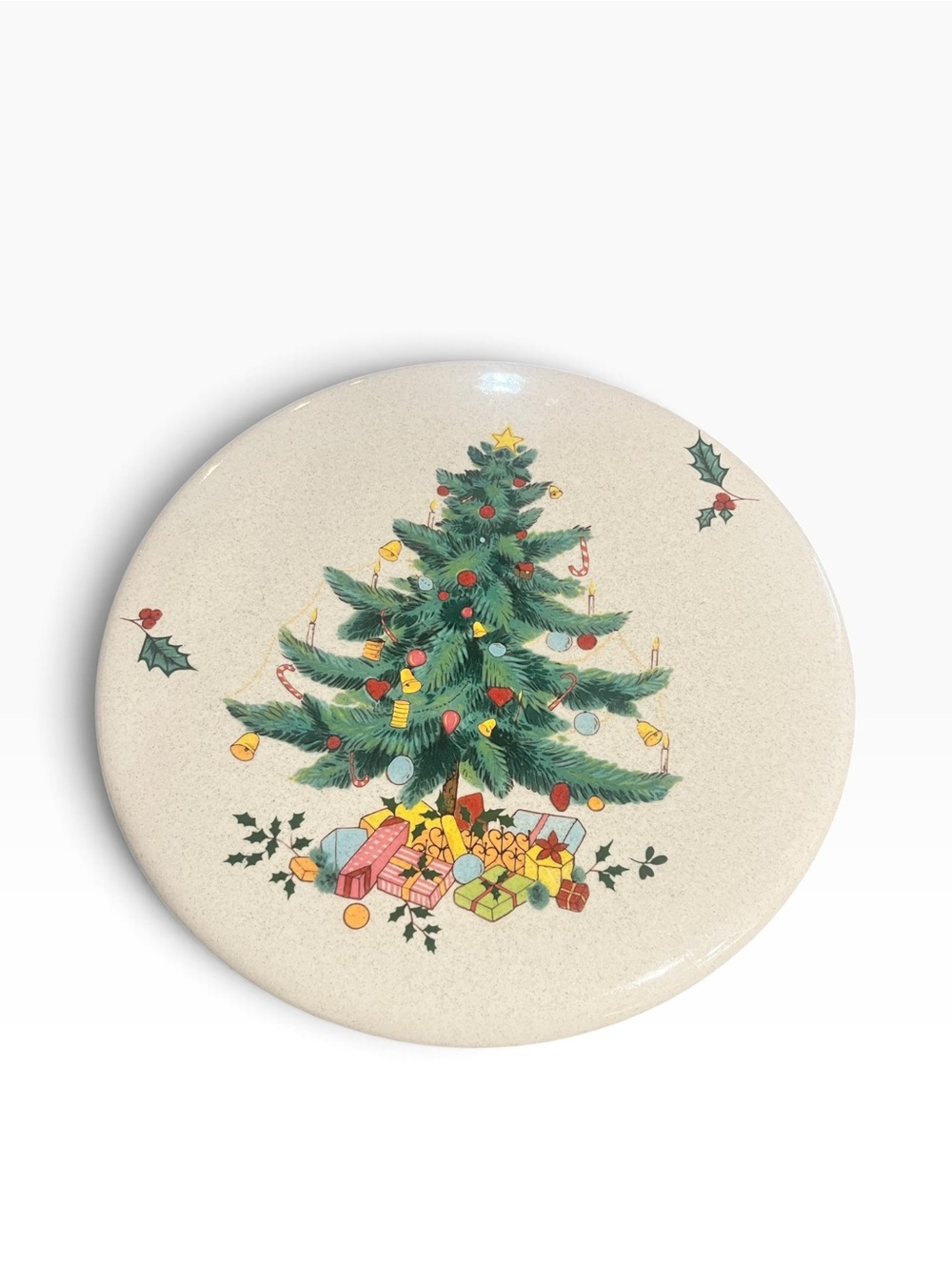 Mikasa Cheese Cracker Board FESTIVE SEASON 10-5/8" Christmas Tree Made In Japan - Picture 8 of 8